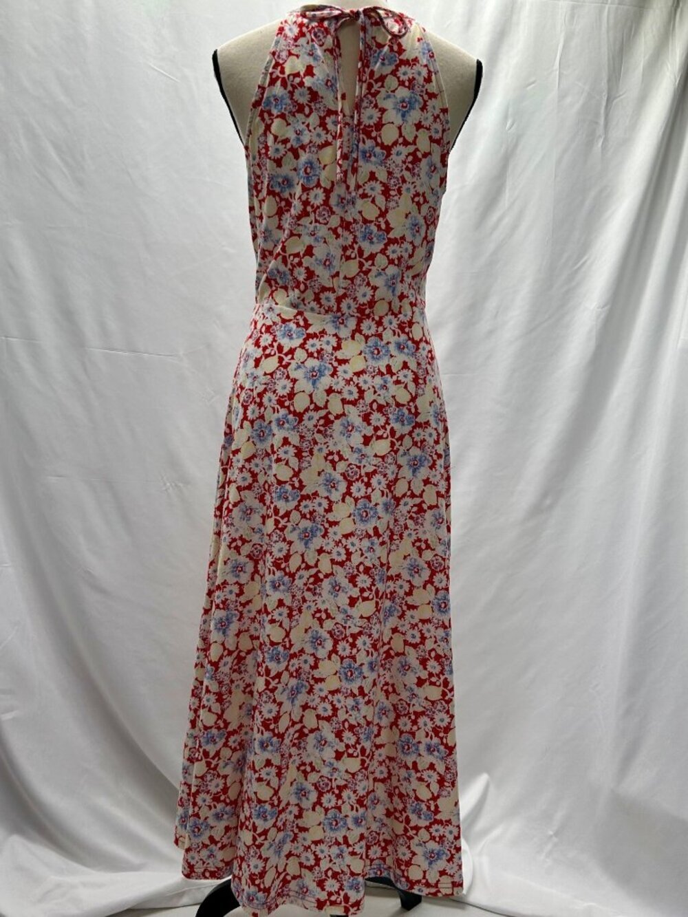 Chaps NWT Floral Halter Midi Dress Size M Cottage, Vacation - Picture 2 of 16